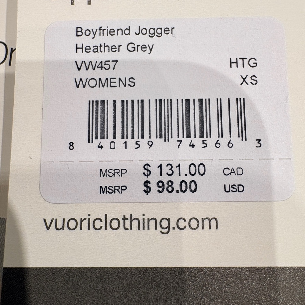 Vuori Gray Heather Elastic Waist Joggers - Picture 9 of 9